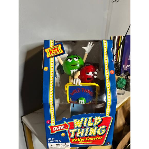Vintage 2002 M&M’s Wild Thing Roller Coaster Candy Dispenser 2nd Edition Sealed - Picture 7 of 14